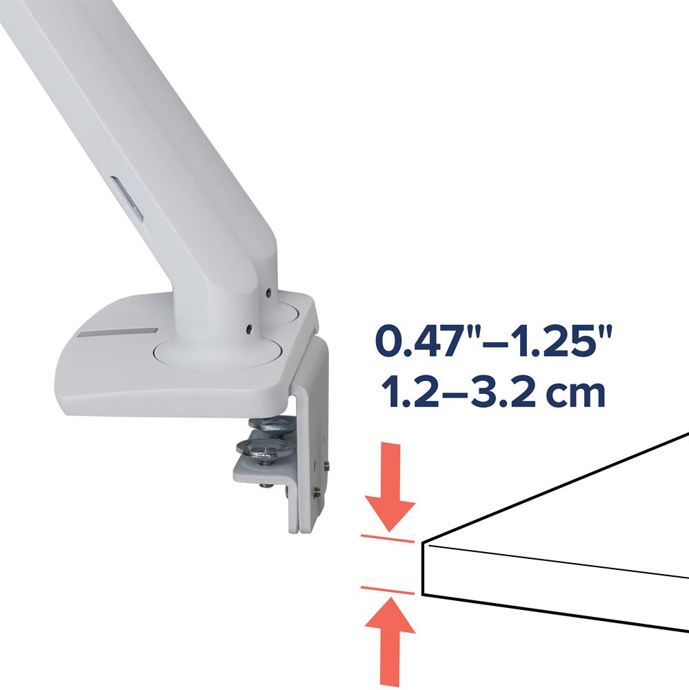 LX Desk Monitor Arm, Top Mount C-Clamp